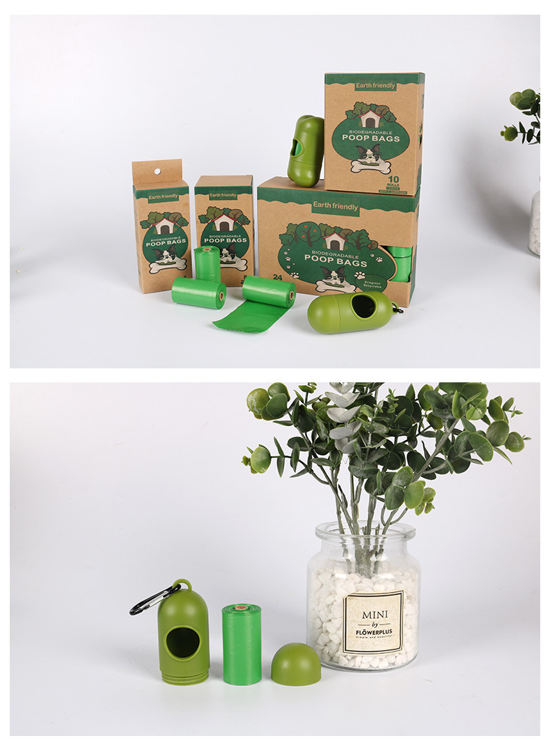 Best OKEYPETS 100% Eco Friendly Compostable Biodegradable Custom Pet Dog Waste Poop Bag with Dispenser 20