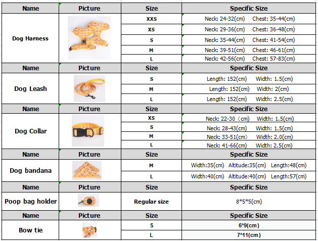 OKEYPETS Pet Lovely Fashion Sports Soft Breathable Polyester Neoprene Mesh Dog Harness Bow Tie And Leash Set 12