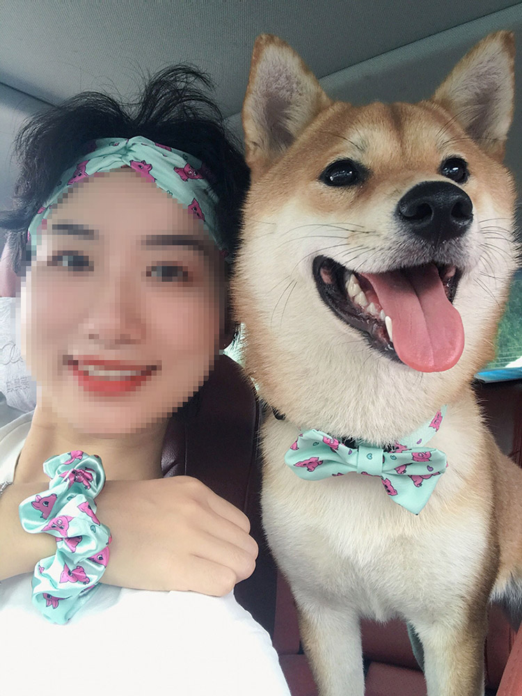 OKEYPETS Vlastné personalizované gumičky do vlasov s potlačou loga, hodvábny saténový doplnok do vlasov, gumičky do vlasov vhodných pre psov 12