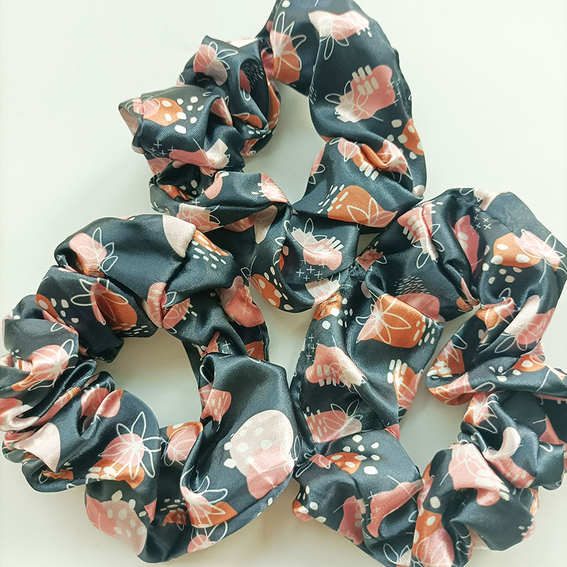 OKEYPETS Vlastné personalizované gumičky do vlasov s potlačou loga, hodvábny saténový doplnok do vlasov, gumičky do vlasov vhodných pre psov 18