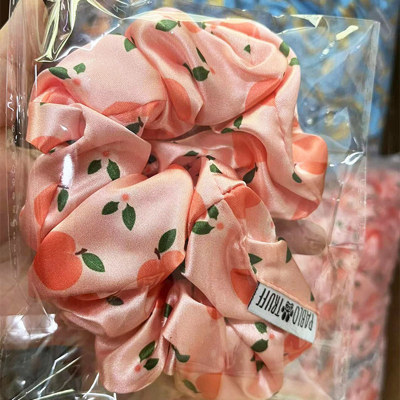 OKEYPETS Vlastné personalizované gumičky do vlasov s potlačou loga, hodvábny saténový doplnok do vlasov, gumičky do vlasov vhodných pre psov 19