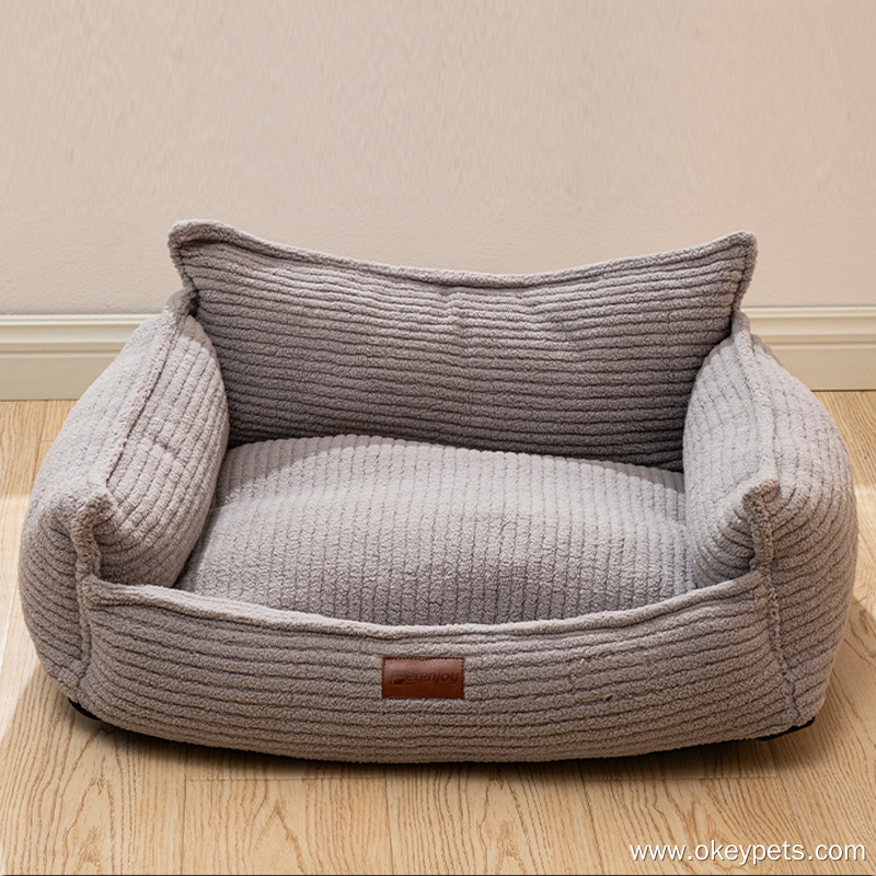 Lit pour chien en gros avec coussin amovible pour chiens de petite et moyenne taille, lit pour animaux lavable 14