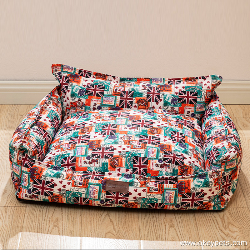 Lit pour chien en gros avec coussin amovible pour chiens de petite et moyenne taille, lit pour animaux lavable 18