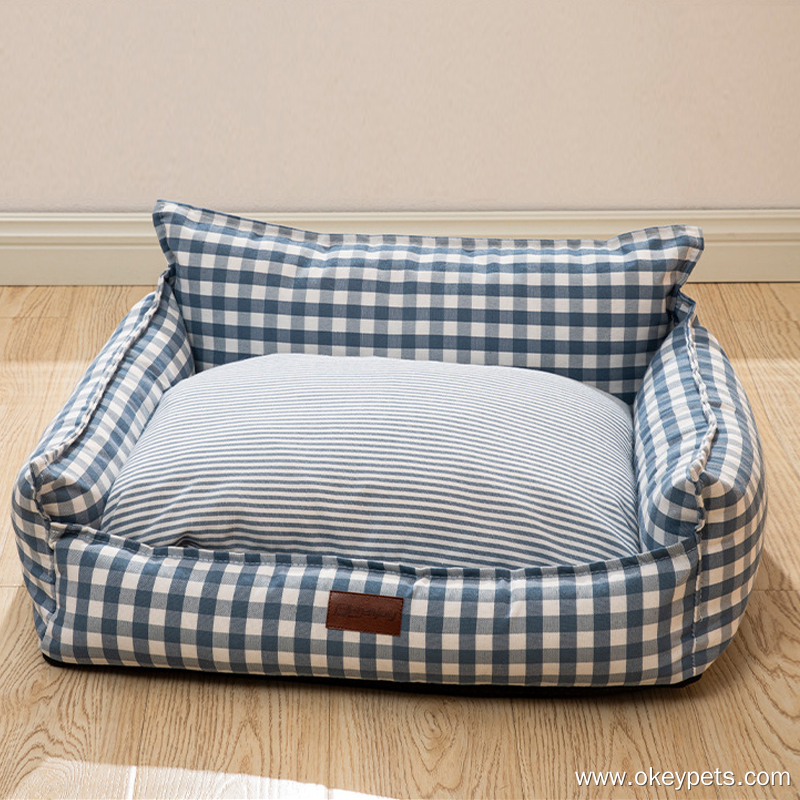 Lit pour chien en gros avec coussin amovible pour chiens de petite et moyenne taille, lit pour animaux lavable 17