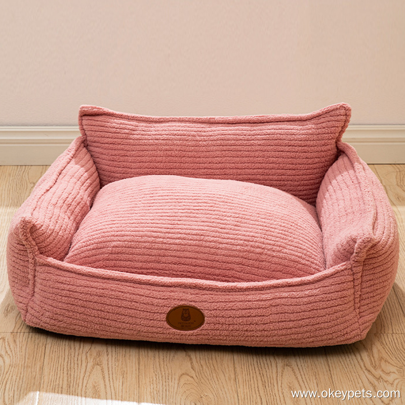 Lit pour chien en gros avec coussin amovible pour chiens de petite et moyenne taille, lit pour animaux lavable 15