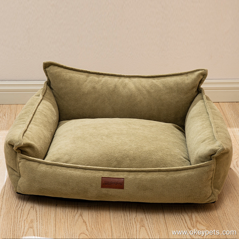 Lit pour chien en gros avec coussin amovible pour chiens de petite et moyenne taille, lit pour animaux lavable 11