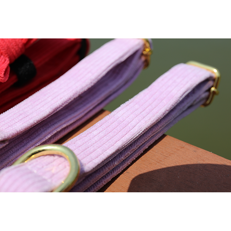 OKEYPETS-Puha, kordbársony szövetből készült, hálós, párnázott, állítható bársonyos kordbársony nyakörv, pórázkészlet, kordbársony kutyahám-készlet 13