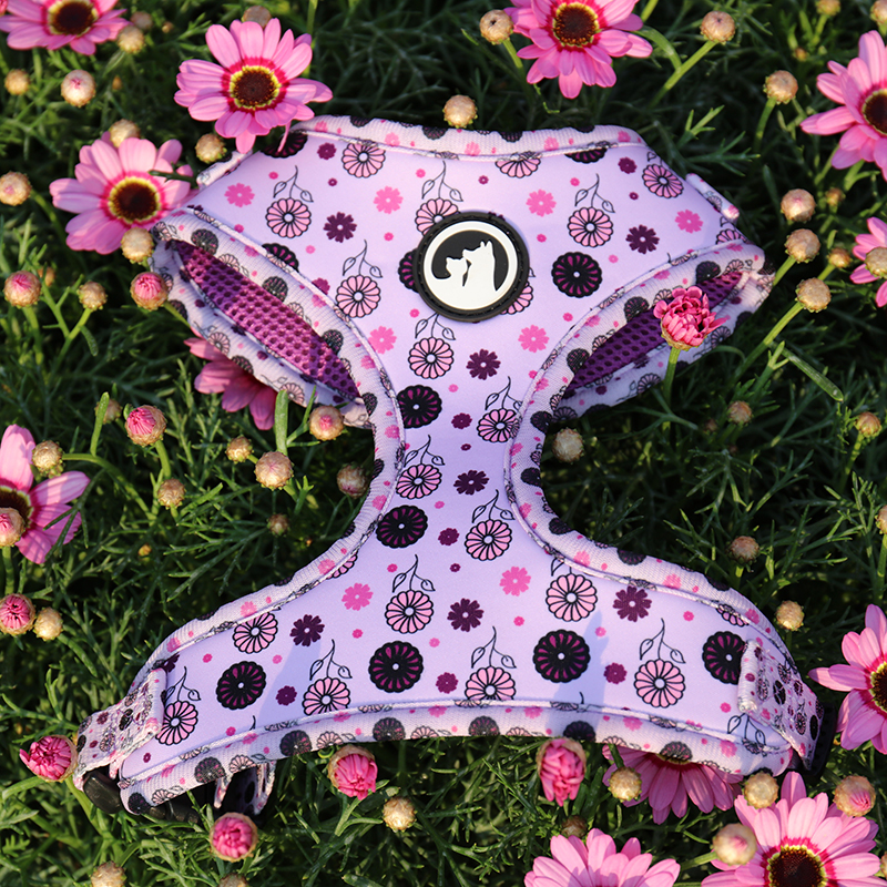 OKEYPETS Pettorina per cani in neoprene con stampa a sublimazione personalizzata in poliestere con marchio etichetta in PVC 14