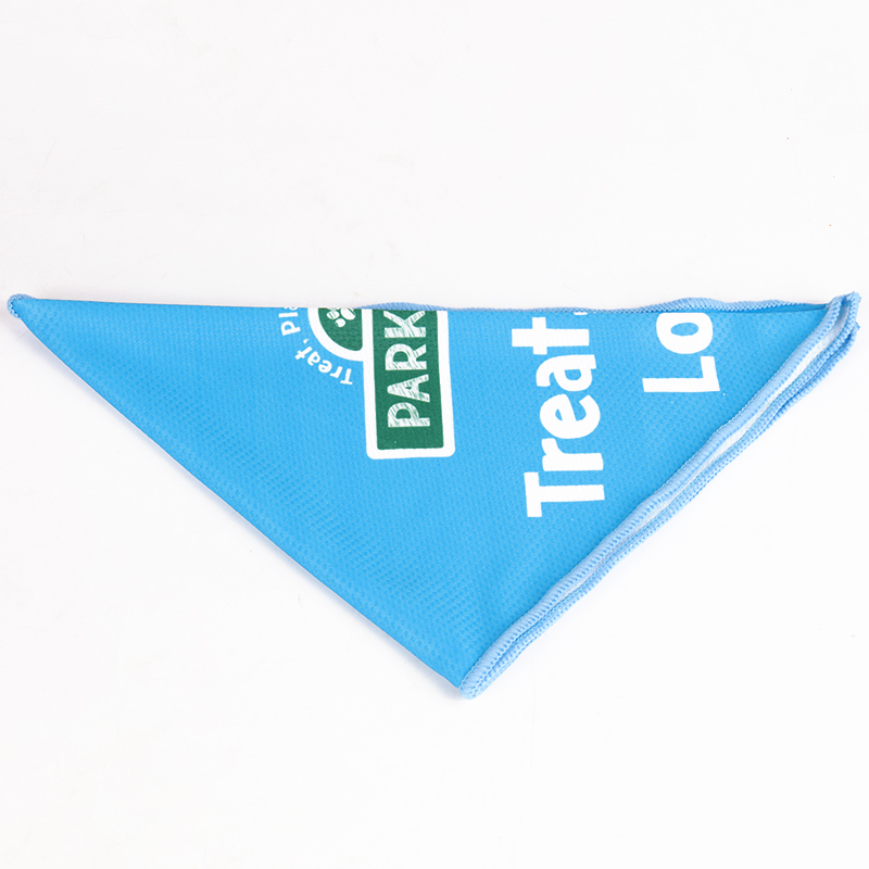 OKEYPETS - Bandana d'été pour chien, en polyester respirant et doux, avec logo personnalisé et bandana triangulaire. 13