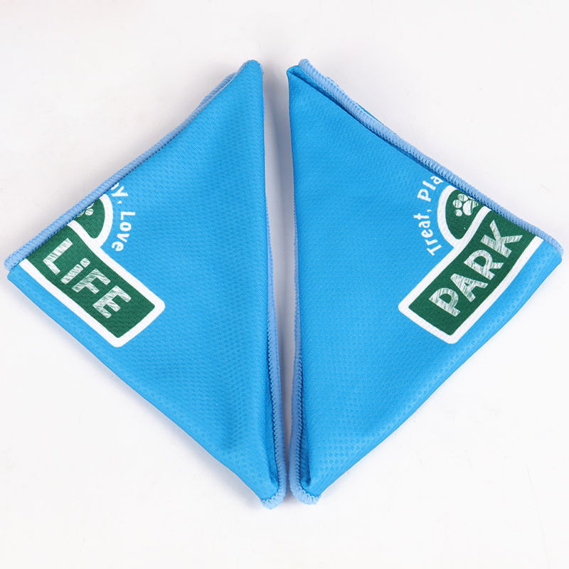 OKEYPETS - Bandana d'été pour chien, en polyester respirant et doux, avec logo personnalisé et bandana triangulaire. 9
