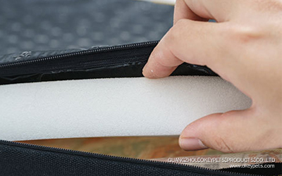 Tapis de couchage en mousse haute résilience pour chiens de grande taille, avec housse amovible. 6