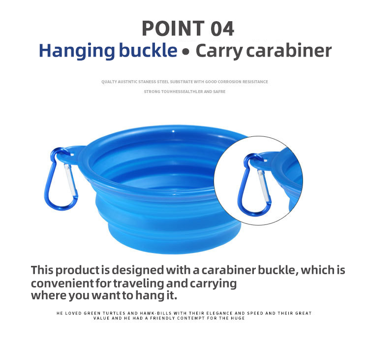 OKEYPETS - OKEYPETS - Tazón portátil para mascotas, de silicona, plegable, colorido, venta al por mayor 14