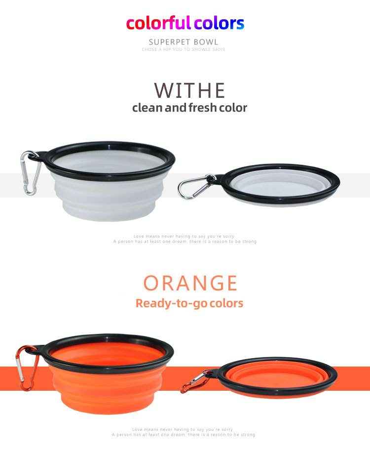 OKEYPETS - OKEYPETS - Tazón portátil para mascotas, de silicona, plegable, colorido, venta al por mayor 16