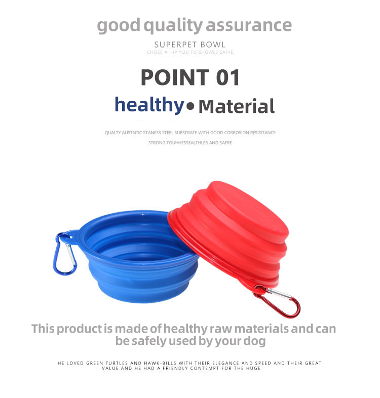 OKEYPETS - OKEYPETS - Tazón portátil para mascotas, de silicona, plegable, colorido, venta al por mayor 11