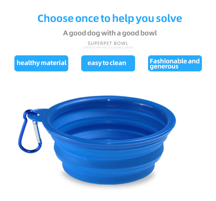 OKEYPETS - OKEYPETS - Tazón portátil para mascotas, de silicona, plegable, colorido, venta al por mayor 10