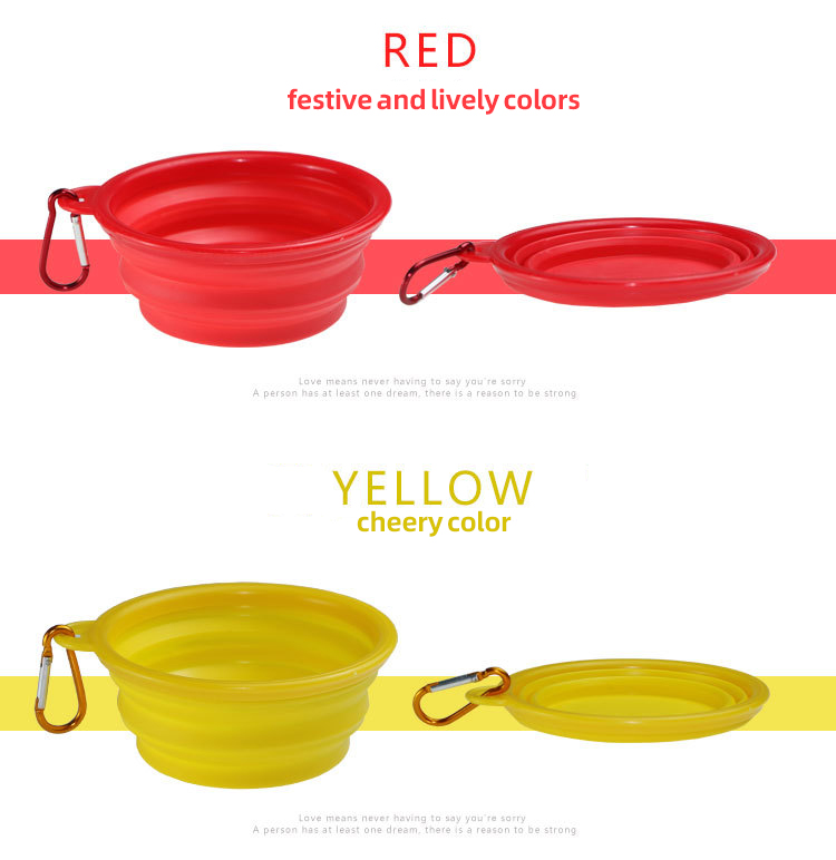 OKEYPETS - OKEYPETS - Tazón portátil para mascotas, de silicona, plegable, colorido, venta al por mayor 18
