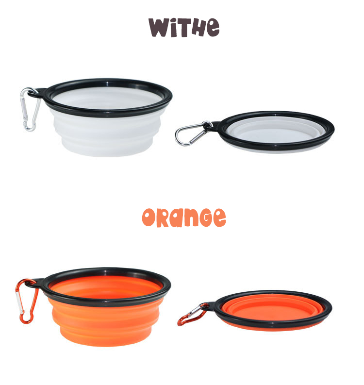 OKEYPETS - OKEYPETS Nagykereskedelmi Személyre Szabott Kutyatál Új Designer Víz Utazó Összecsukható Szilikon 350ml Kutyatál 14