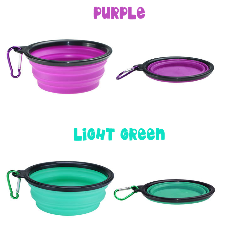 OKEYPETS - OKEYPETS Nagykereskedelmi Személyre Szabott Kutyatál Új Designer Víz Utazó Összecsukható Szilikon 350ml Kutyatál 18