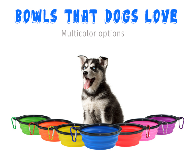 OKEYPETS - OKEYPETS Nagykereskedelmi Személyre Szabott Kutyatál Új Designer Víz Utazó Összecsukható Szilikon 350ml Kutyatál 13