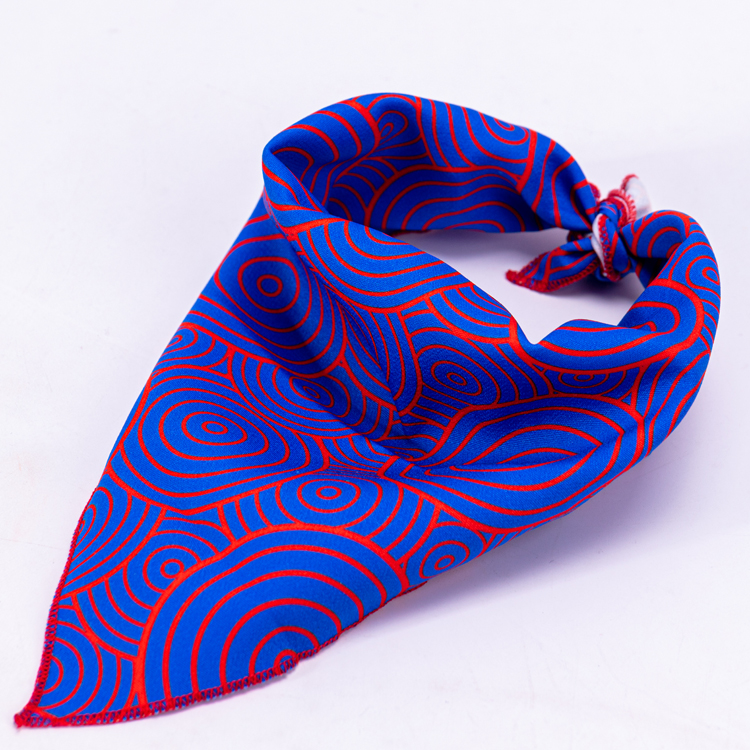 OKEYPETS - OKEYPETS OEM Trianguli Luxuriosi Impressi Plani Designum Personalizatum Aestivum Refrigerans Fasciae Canum Animalium Domesticorum 9