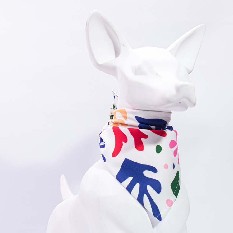 OKEYPETS - OKEYPETS OEM Trianguli Luxuriosi Impressi Plani Designum Personalizatum Aestivum Refrigerans Fasciae Canum Animalium Domesticorum 17