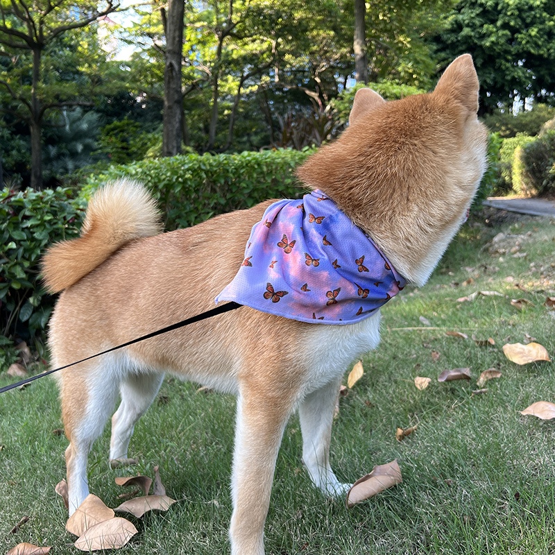 OKEYPETS Bandanas lavables en forme de triangle avec logo imprimé par sublimation, personnalisables, pour chats et chiens 27