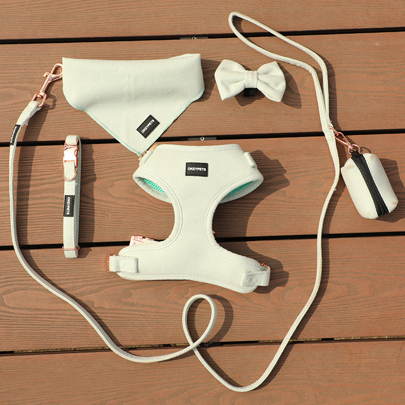 OKEYPETS Bandanas lavables en forme de triangle avec logo imprimé par sublimation, personnalisables, pour chats et chiens 19