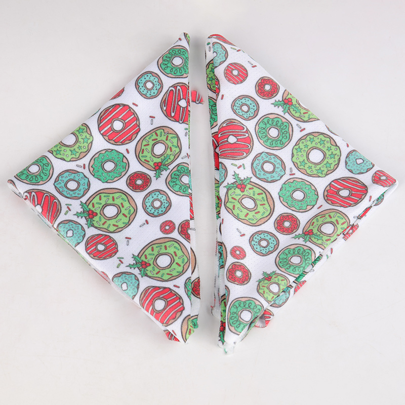 OKEYPETS Bandanas lavables en forme de triangle avec logo imprimé par sublimation, personnalisables, pour chats et chiens 10