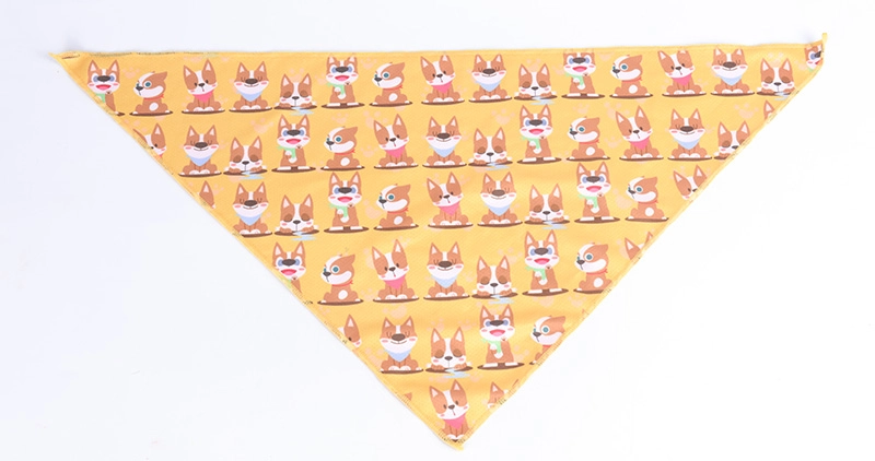 OKEYPETS Écharpe triangulaire ajustable et respirante en polyester pour animaux de compagnie avec de jolis motifs - Bandana pour animaux de compagnie 9