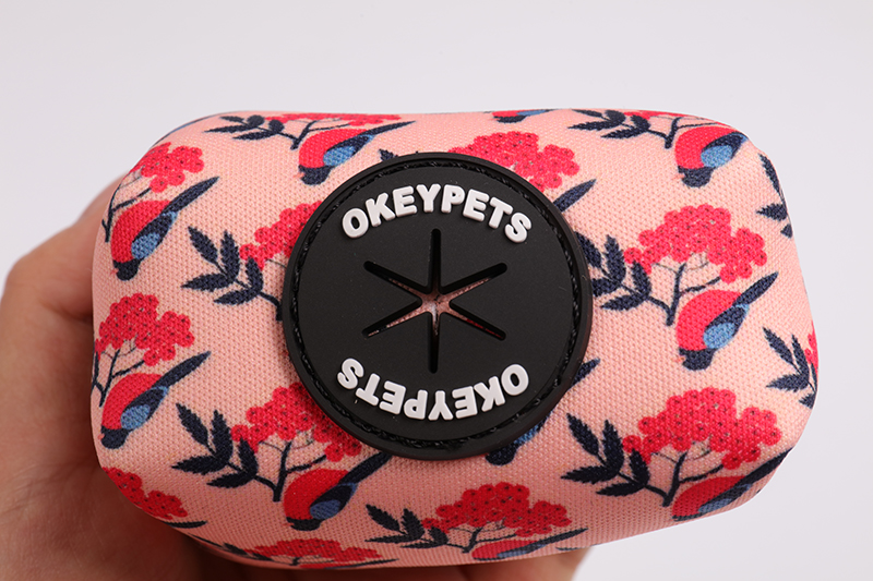 OKEYPETS - Biologiskt nedbrytbar bajspåse för husdjur, lätt och komposterbar, neoprentyg, för utomhusbruk 14