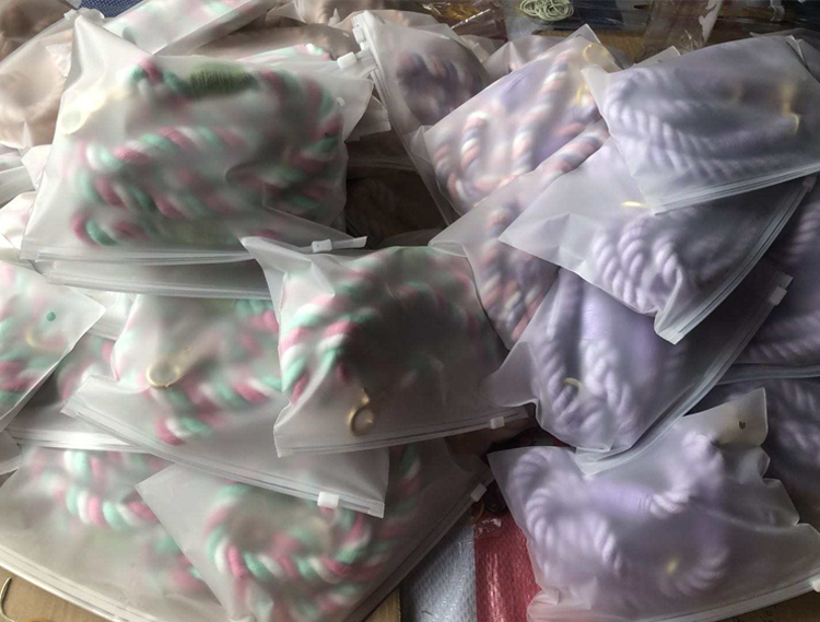 OKEYPETS Laisse pour chien en corde de coton faite main, rose ombré multicolore, idéale pour un mariage avec une fille. 41