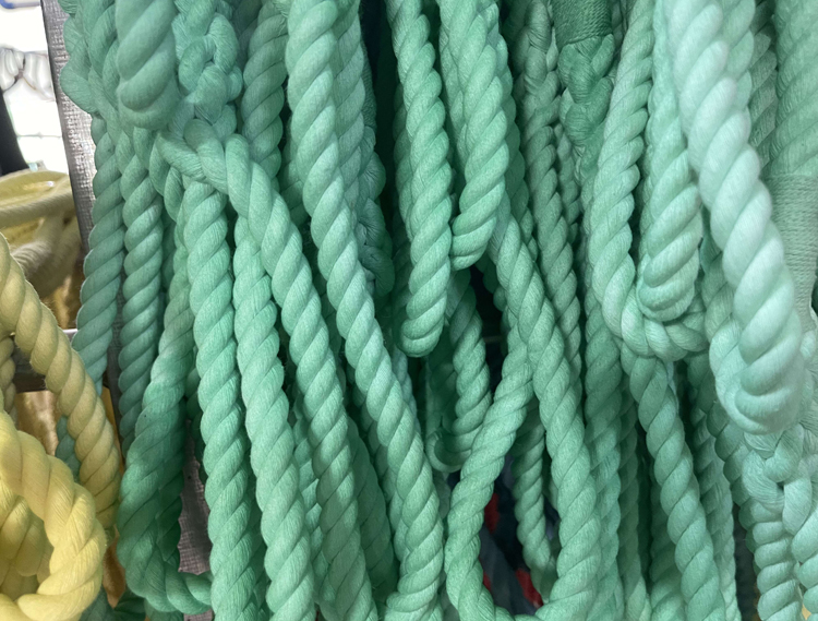 OKEYPETS Laisse pour chien en corde de coton faite main, rose ombré multicolore, idéale pour un mariage avec une fille. 36