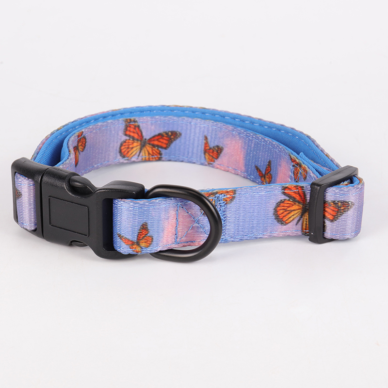 Wholesale Luxury Dog Items Polyester Reversible Dog Harness Set With Collar and Leash 11