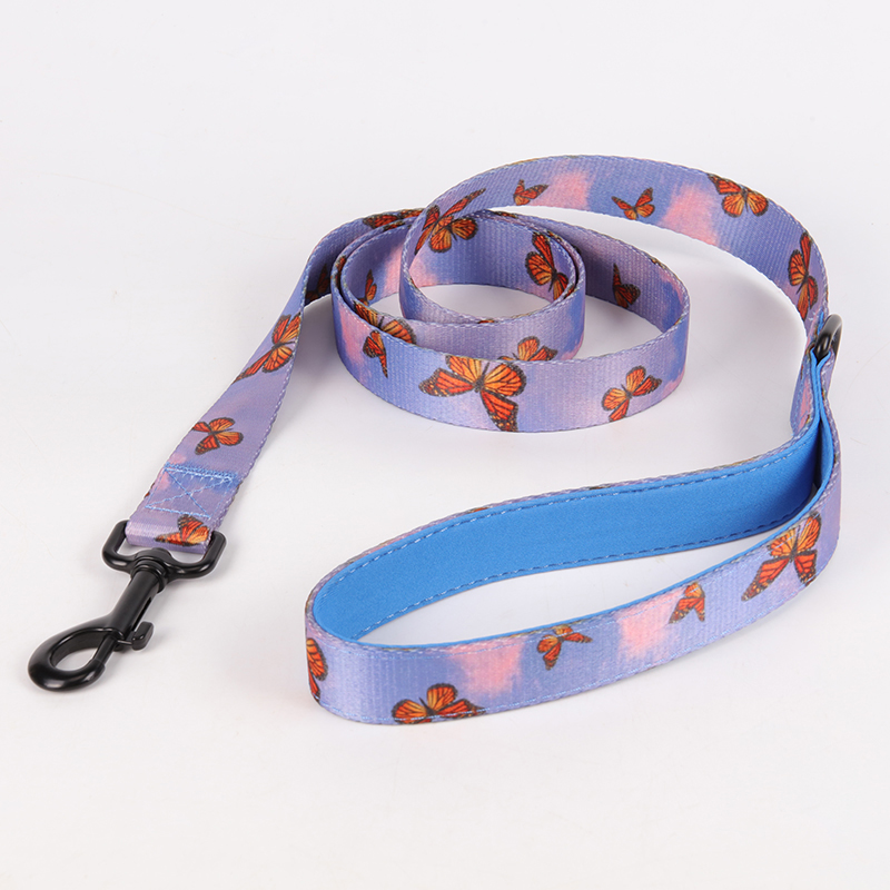 Wholesale Luxury Dog Items Polyester Reversible Dog Harness Set With Collar and Leash 10