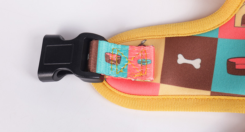 OKEYPETS Ensemble harnais rembourré pour chien, harnais personnalisé avec motif mignon 9