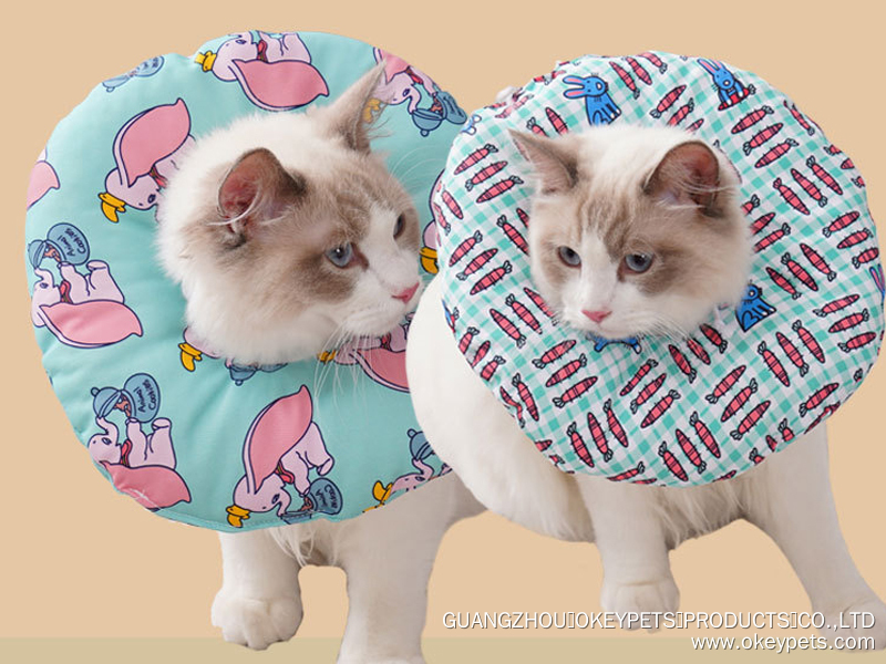 Cône souple Elizabeth Circle pour chat, ajustable et personnalisé, pour la convalescence des chats 6
