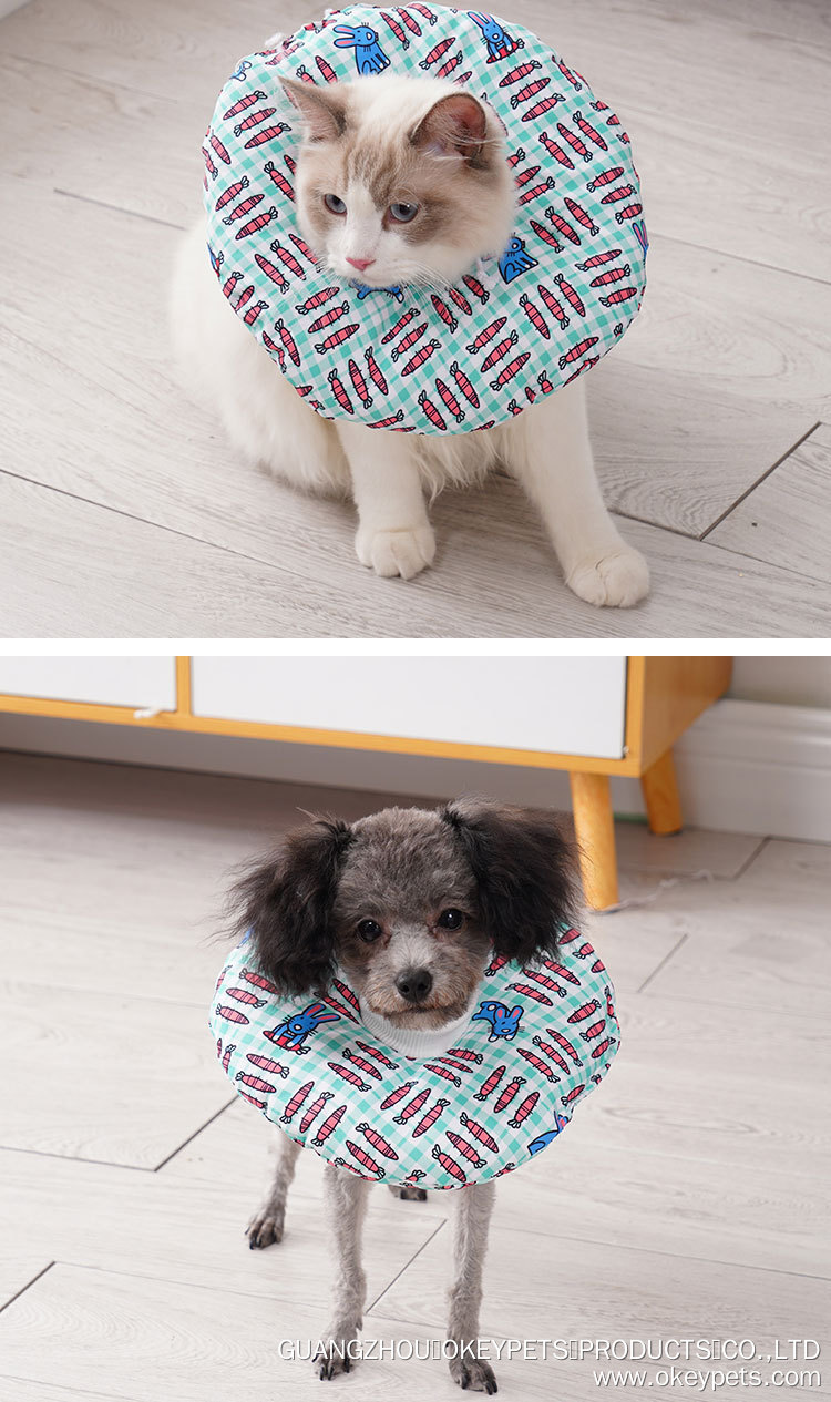 Cône souple Elizabeth Circle pour chat, ajustable et personnalisé, pour la convalescence des chats 9