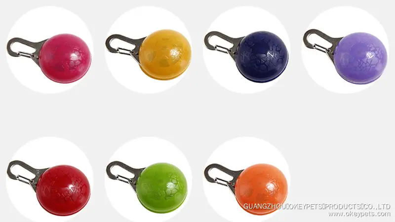 Collier lumineux LED à clip pour chien, disponible en 7 couleurs, idéal pour les promenades nocturnes. 1