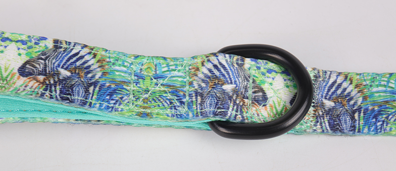 Anyaman Larian Pelbagai Fungsi Tali Haiwan Peliharaan Sublimasi Poliester Neoprena Tali Berlapis Dua Tali Haiwan Peliharaan Anjing 12