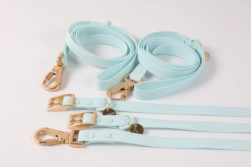 PVC Hundehalsbånd Vaskbar Farverig Belagt Webbing Silikone Hundehalsbånd Blank 1