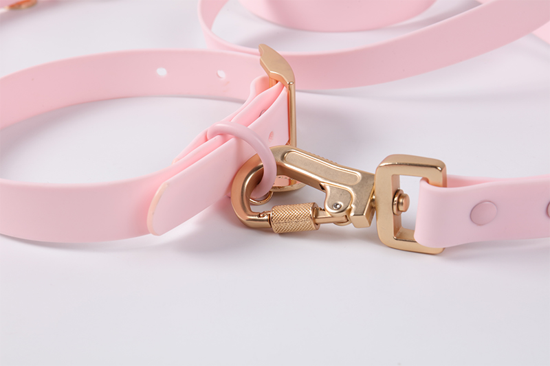 PVC Hundehalsbånd Vaskbar Farverig Belagt Webbing Silikone Hundehalsbånd Blank 13