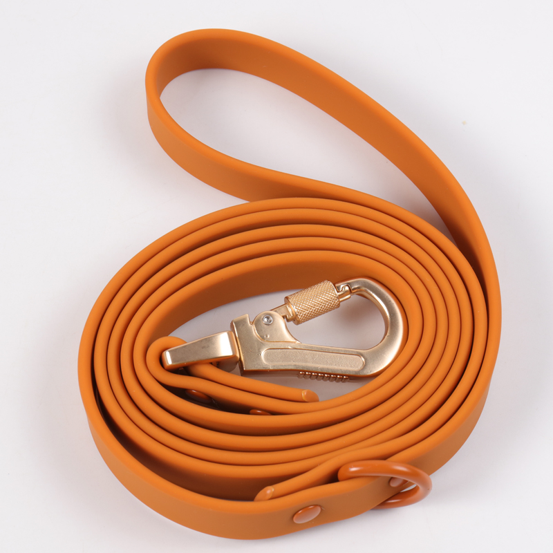 Ensemble collier et laisse en PVC pour chien, collier et laisse personnalisés en silicone tendance pour chiens de grande, moyenne et petite taille 27