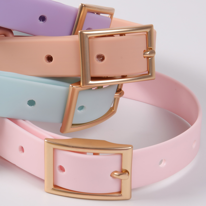 Ensemble collier et laisse en PVC pour chien, collier et laisse personnalisés en silicone tendance pour chiens de grande, moyenne et petite taille 12