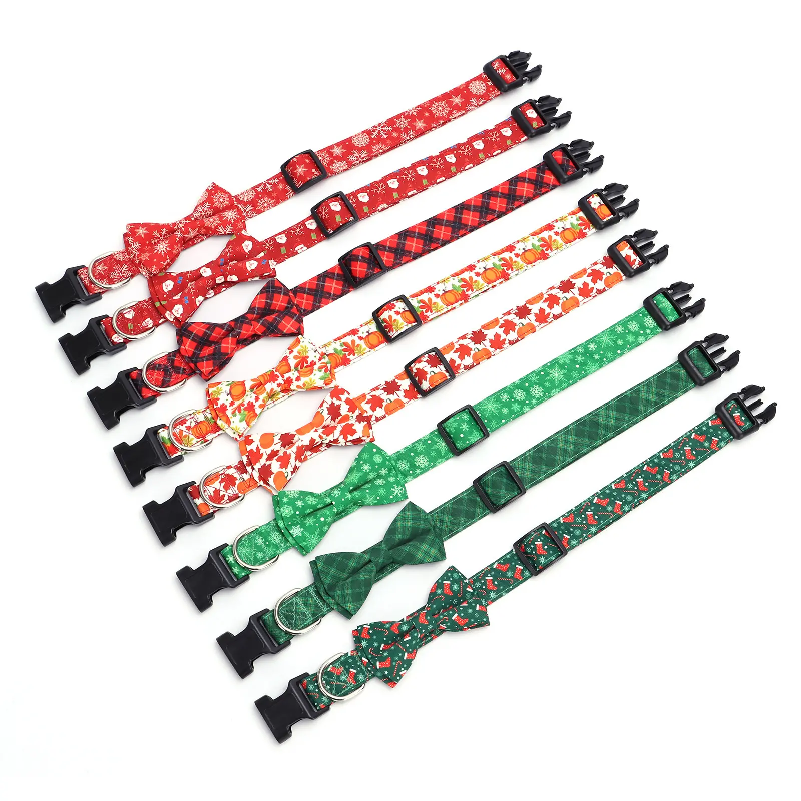 Christmas Dog Collar - Festive Snowflake Design 2
