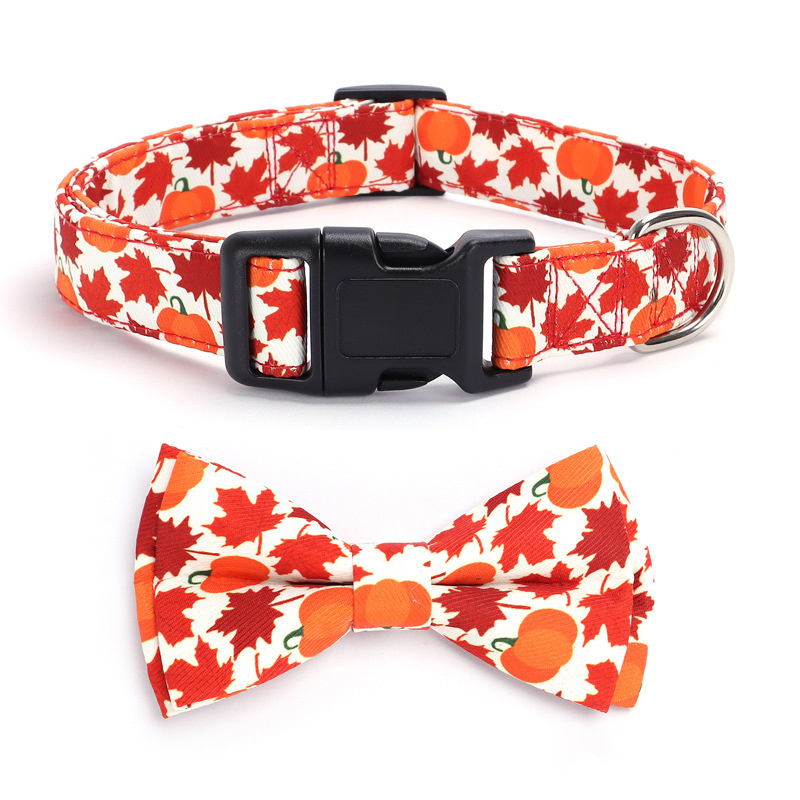 Collier de Noël mignon pour chien avec nœud papillon 7