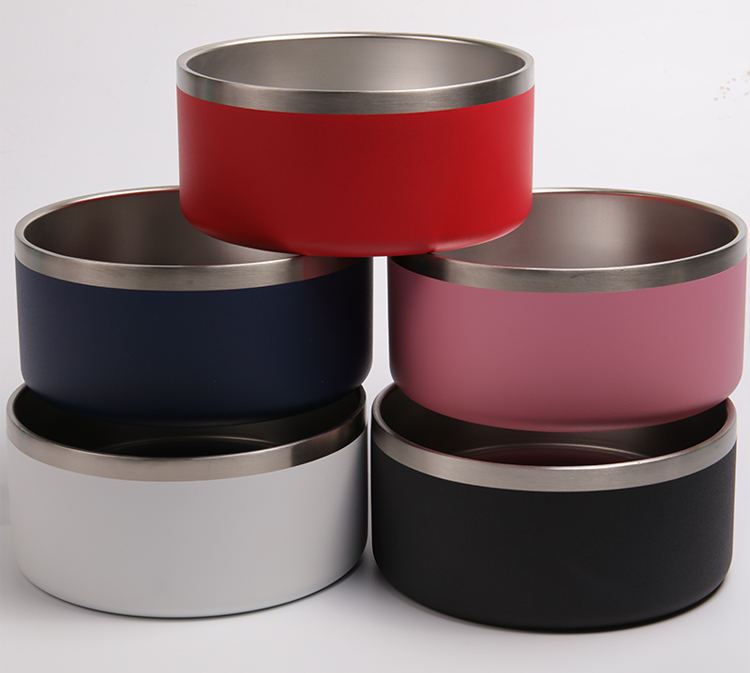 Gamelle pour chien de haute qualité, multicolore, en acier inoxydable, disponible en gros. 7