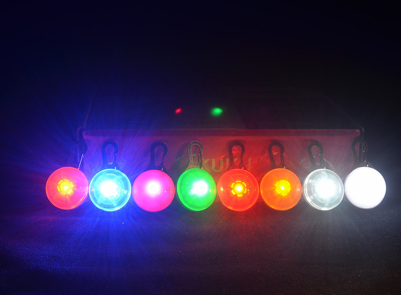 Pendentif lumineux LED pour chien - Veilleuse de sécurité clignotante 8