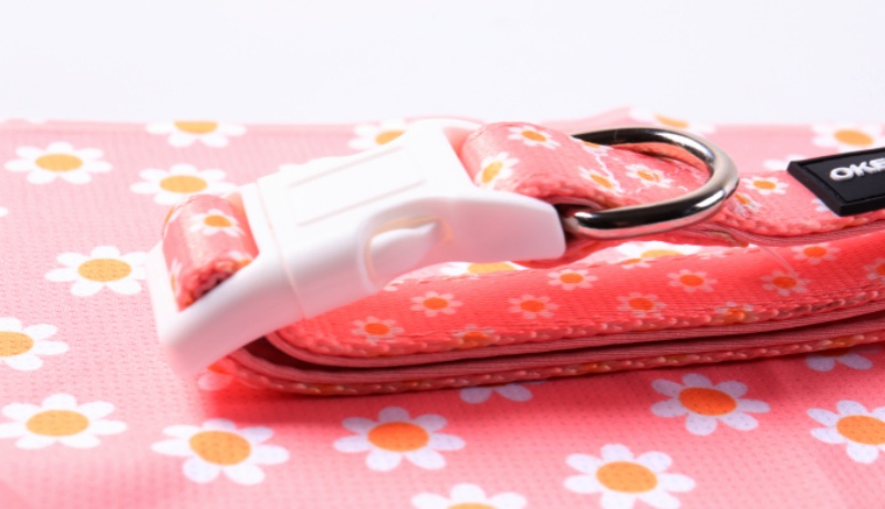 Rózsaszín kutyahám mellény szett elülső klipsz fényvisszaverő kutyahám nyakörv póráz kis-közepes fajtájú háziállatoknak 25