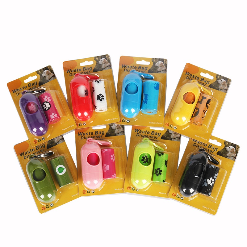 Distributeur de sacs à déjections canines en denim personnalisé 29