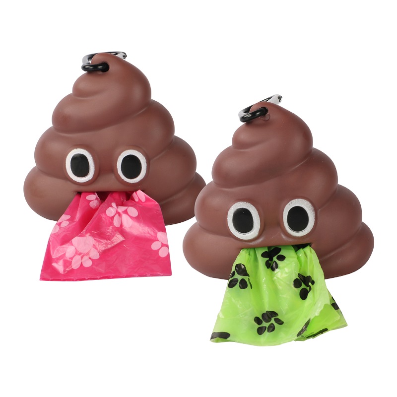 Distributeur de sacs à déjections canines en denim personnalisé 30